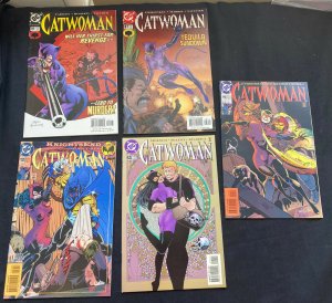 CATWOMAN 5PC #11-12,53,87,91(8.0)KNIGHT'S END TIE IN,2000'S(1994,1998,2000,2001)