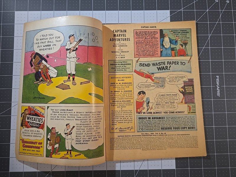 Captain Marvel Adventures #49 (Fawcett Comics October-November 1945)