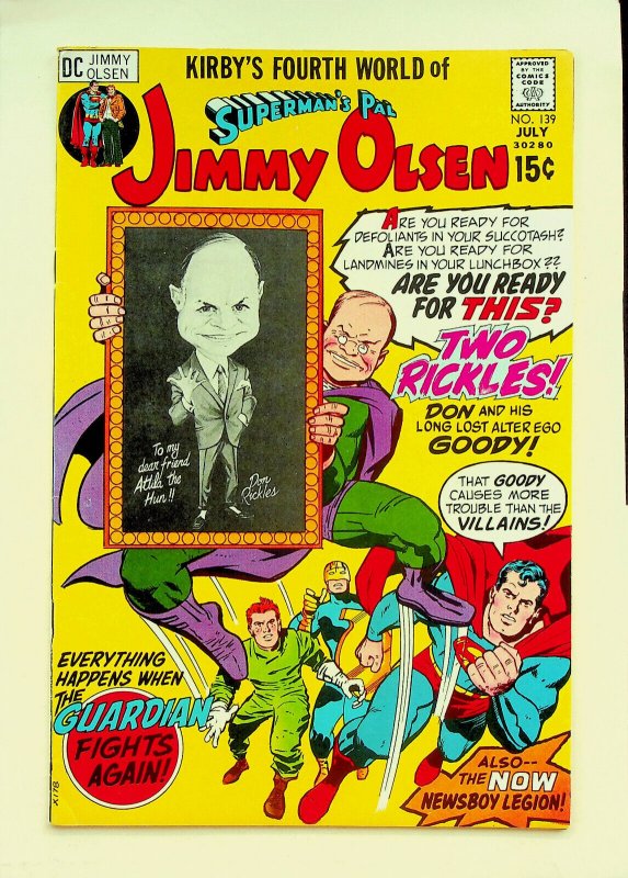Superman's Pal Jimmy Olsen #139 (Jul 1971, DC) - Very Fine