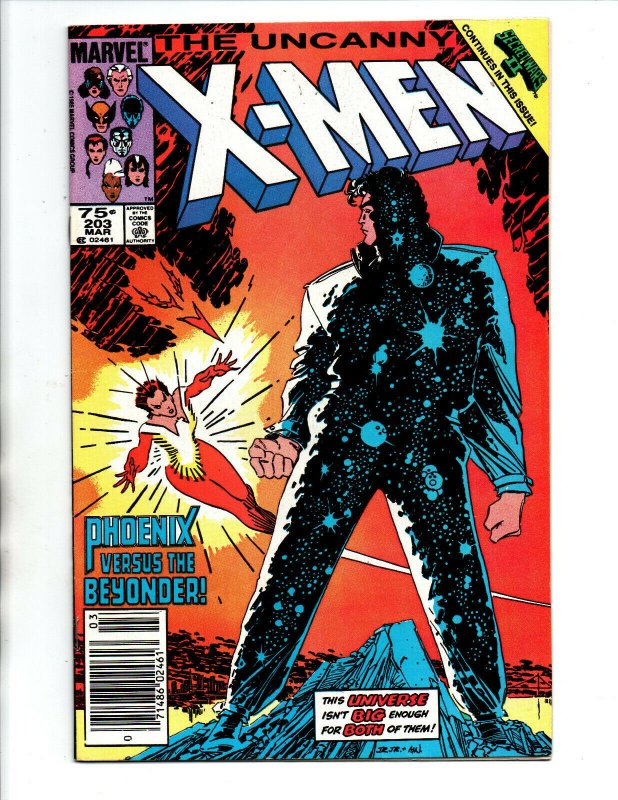 Uncanny X-Men #203 newsstand - 1986 - (-NM)