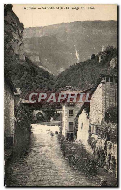 Old Postcard Dauphine Sassenage Gorge du Furon