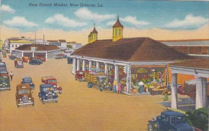 Louisiana New Orleans New French Market Curteich