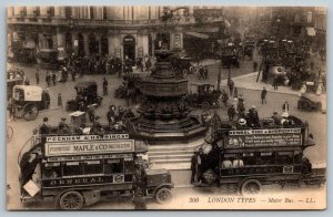 London   England  UK  Motor Bus    Postcard