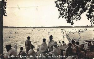 Wamplers Lake MI Walter J. Hayes State Park Real Photo Postcard