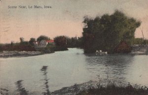 Postcard Scene Near Le Mars Iowa