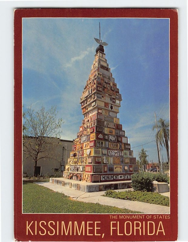 Postcard The Monument Of States, Kissimmee, Florida