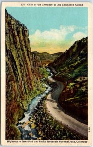 M-92631 Cliffs at the Entrance of Big Thompson Canyon Colorado