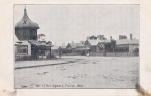 Foster Post Office Square Canada 1907 Old Postcard