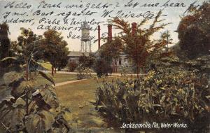 JACKSONVILLE FL WATER WORKS WATERWORKS UDB POSTCARD c1907