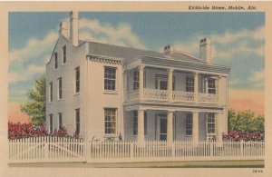 Mobile Alabama AL Jonathan Kirkbride Home Residence USA Postcard