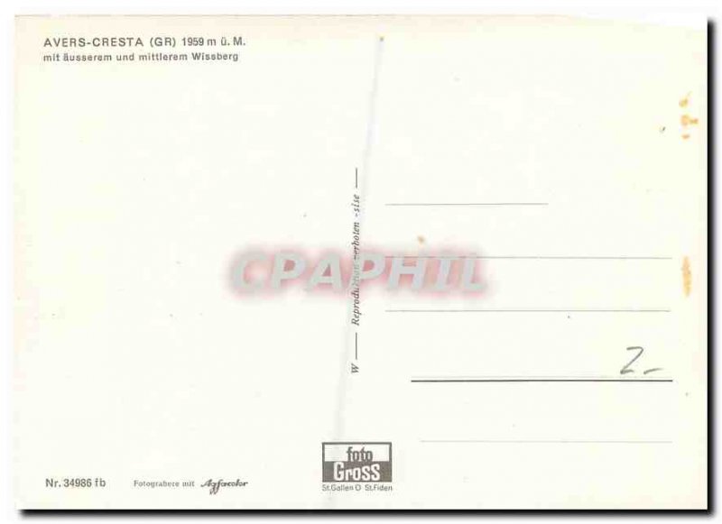 Postcard Modern Avers Cresta