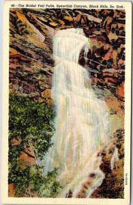 Postcard WATER SCENE Black Hills South Dakota SD AL4546
