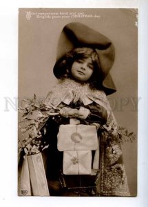 244075 CHRISTMAS X-mas Girl as SANTA CLAUS Vintage PHOTO EAS