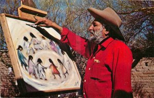 1960s DeGrazia artist Little Children Los Ninos Davis Postcard 25-3880