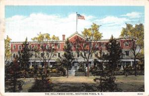 Southern Pines North Carolina Hollywood Hotel Antique Postcard J44076