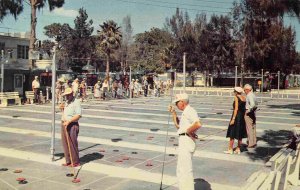 Shuffleboard Game The Southland Florida postcard