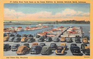 REHOBOTH BEACH DELAWARE INDIAN RIVER YACHT BRIDGE GROUP OF 3 POSTCARDS (1940s)