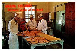 Vintage Amana Colonies, Bratwurst Capital of the World, Amana, IA Postcard