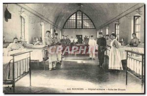 Bourges Old Postcard Military Hospital Room wounded TOP (hospital)