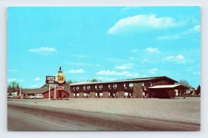 Frye's Cafe Motel Big Timber Montana MT UNP Chrome Postcard N6