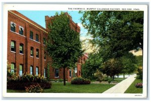 c1940's The Thomas D. Murphy Calendar Factory Exterior Red Oak Iowa IA Postcard