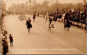 RPPC American Legion Convention Parade Miami FL c1934 Vintage Postcard V45