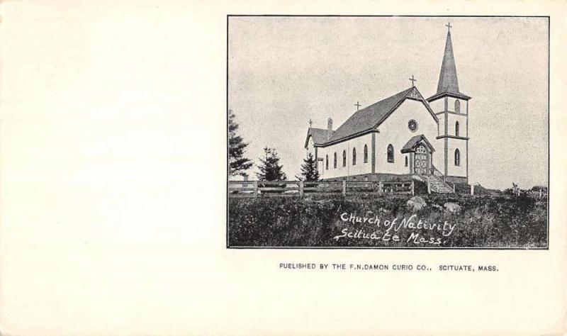 Scituate Massachusetts Church Of Nativity Private Mail Antique Postcard K107500