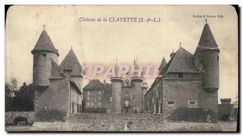 Chateau de la Clayette Old Postcard