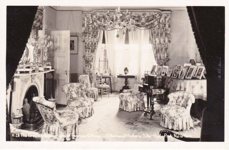 New York Hyde Park The Dresden Room Home Franklin D Roosevelt Real Photo