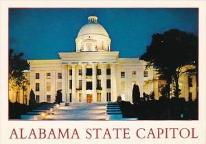 Alabama Montgomery State Capitol At Night