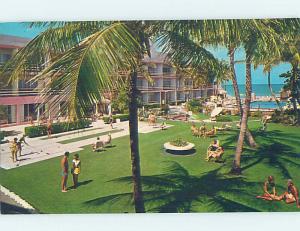 Pre-1980 MOTEL SCENE Miami Beach Florida FL AD8850