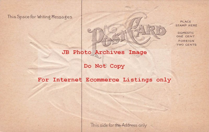 July 4th, Unknown No UP04-3, Eagle on Lady Columbia Frame with Patriotic Flags