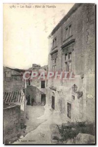 Old Postcard Les Baux Hotel Manville