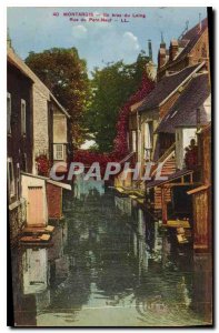 Old Postcard Montargis One Arm Loing Rue du Pont Neuf