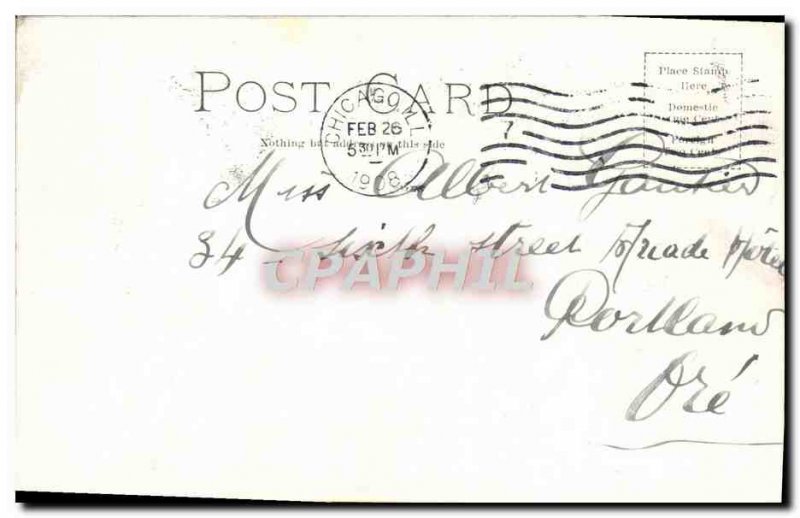 Postcard Old Chicago Women & # 39s temple