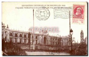 Old Postcard Brussels Expo 1910 Main facade and tower of the palace