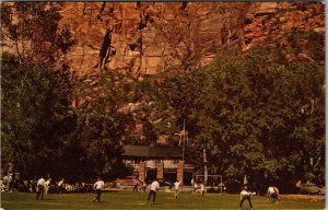 Zion National Park UT-Utah, Zion Lodge, Vintage Postcard 