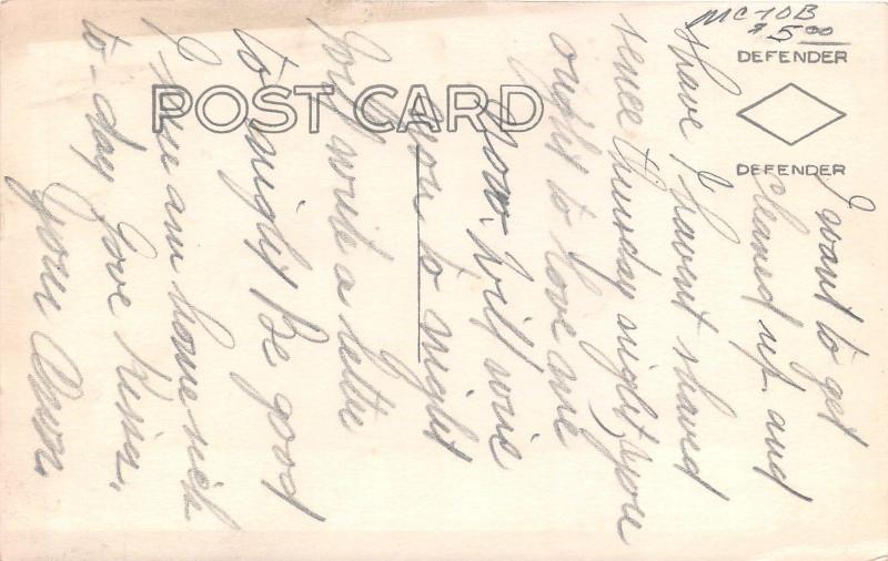 Chamberlain South Dakota~Approach to Town~Sign by Road~c1930 RPPC-Postcard