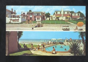 DAYTONA BEACH FLORIDA TROPICAL HAVEN MOTEL SWIMMING POOL VINTAGE POSTCARD