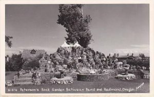 Oregon Peterson's Rock Garden Between Bend & Redmond Real Photo RPPC