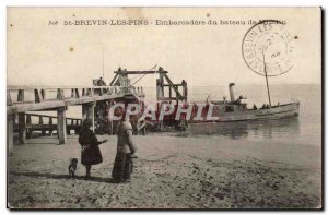 St Brevin Les Pins - Embarcadere boat - Old Postcard