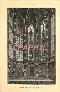 Old Post Card Interior of the Chapel Blois