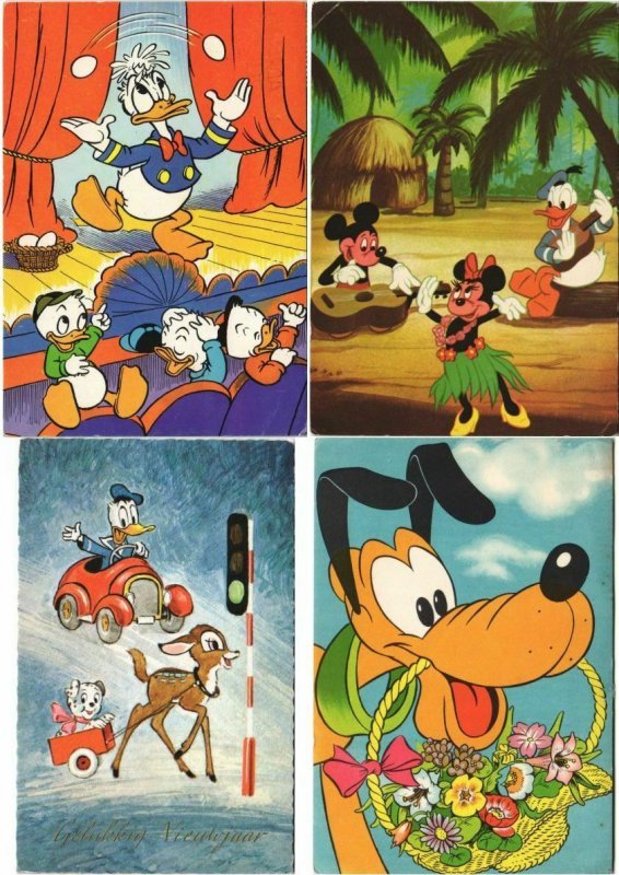 WALT DISNEY COLLECTION OF 300 CPA Mostly 1950-1965 Period (L3762)