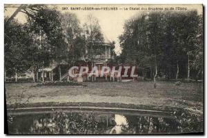 Old Postcard St Leger en Yvelines The Chalet des Bruyeres seen from pond