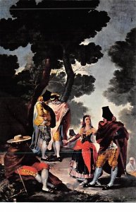The Maja and the Muffled Men - Cartoon for Tapestry by Goya Museo del Prado U...