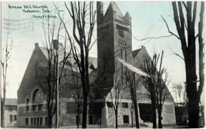 1913 KOKOMO Indiana Ind Postcard GRACE ME CHURCH Bates Image