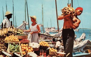 Nassau, Bahamas - Workers at the Waterfront Market - 1960s