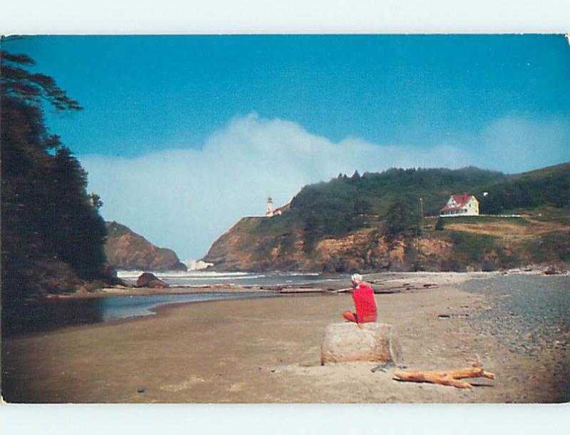 Unused 1950's HOUSE BY HECETA HEAD LIGHTHOUSE Florence - Yachats Oregon OR Q8650