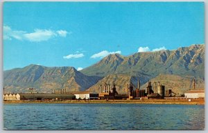 Vtg Salt Lake City Utah UT Columbia Geneva Steel Plant 1950s View Postcard