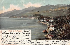 RIVA di BELLAGIO ITALY~1904 POSTCARD TO CINCINNATI OHIO